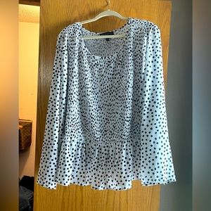 Eloquii polka dot blouse